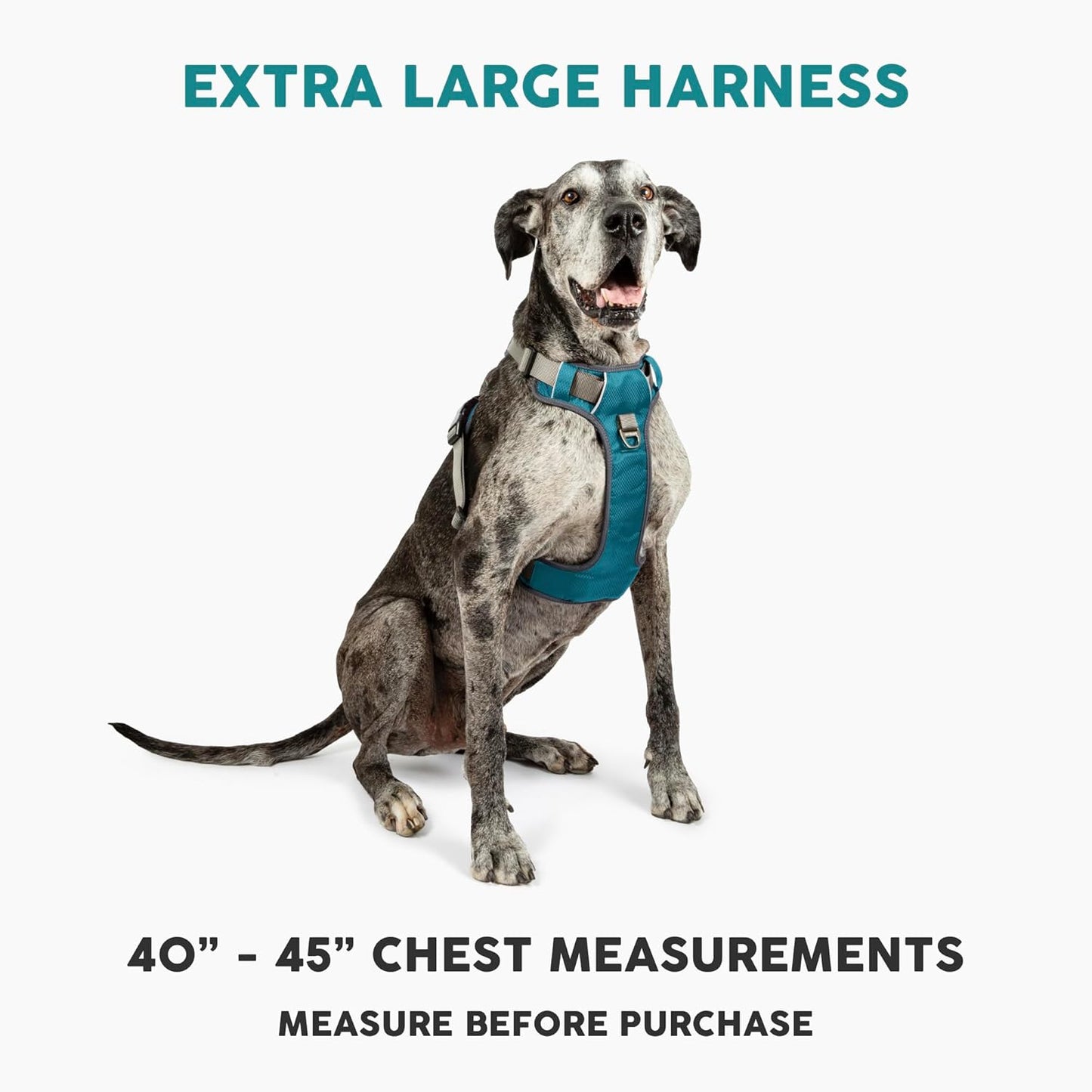 Embark Adventure Dog Harness, Reflective Trim XL Dog Harness for Extra Large Dogs No Pull - Military Grade Nylon, 2 Leash Clips & Gel Lined Handle. Soft & Padded Puppy